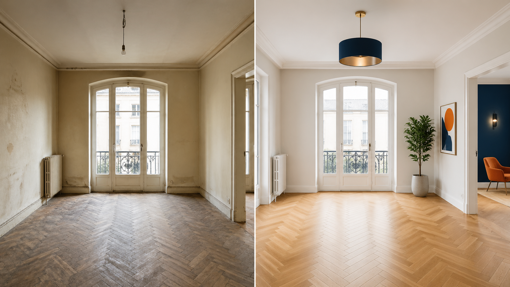 Boden- und Wandarbeiten im Innenraum